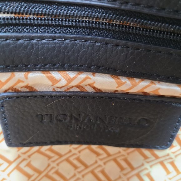 Tignanello Crossbody, Black Pebble Leather - Picture 5 of 8